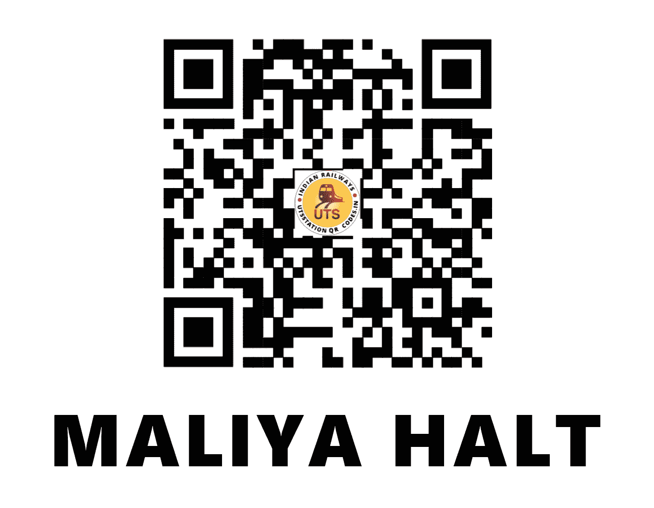 UTS QR Code for MALIYA HALT - MLYA (ER - WEST BENGAL)